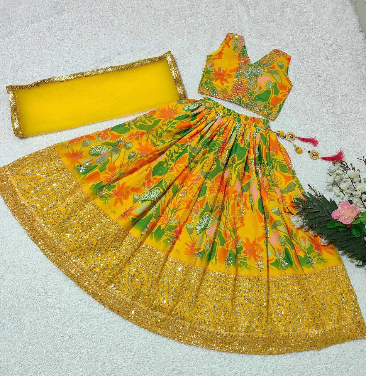 YNF FAUX GEORGETTE KESH168 MNT02 KIDS WEAR WHOLESALE KIDS LEHENGA KIDS ETHNIC WEAR KIDS TRADITIONAL OUTFITS KIDS LEHENGA CHOLI KIDS FESTIVE WEAR KIDS WEDDING OUTFITS MANUFACTURER