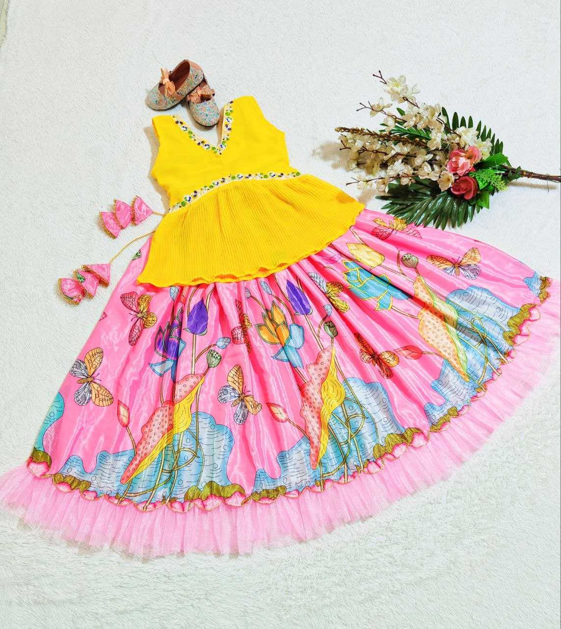 YNF FAUX GEORGETTE KESH168 MNT22 KIDS WEAR WHOLESALE KIDS LEHENGA CHOLI KIDS TRADITIONAL OUTFITS KIDS FESTIVE KIDS DIWALI OUTFITS MANUFACTURER