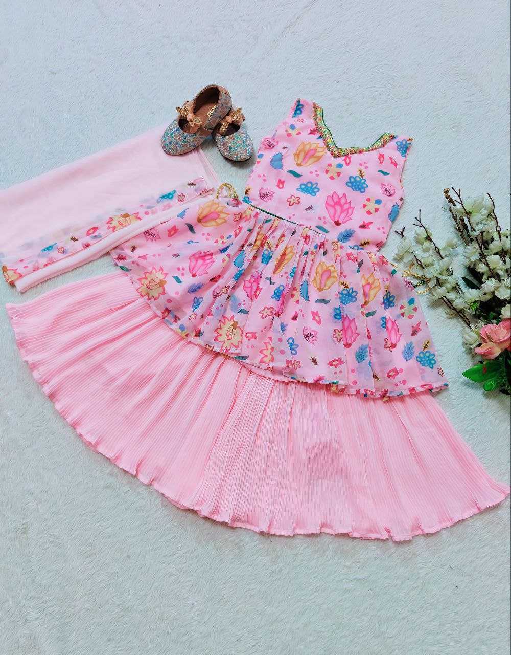 YNF FAUX GEORGETTE KESH168 MNT25 KIDS WEAR WHOLESALE KIDS SHARARA KIDS ETHNIC WEAR KIDS TRADITIONAL OUTFITS KIDS FESTIVE WEAR KIDS DIWALI CLOTHES KIDS WEDDING OUTFITS  MANUFACTURER