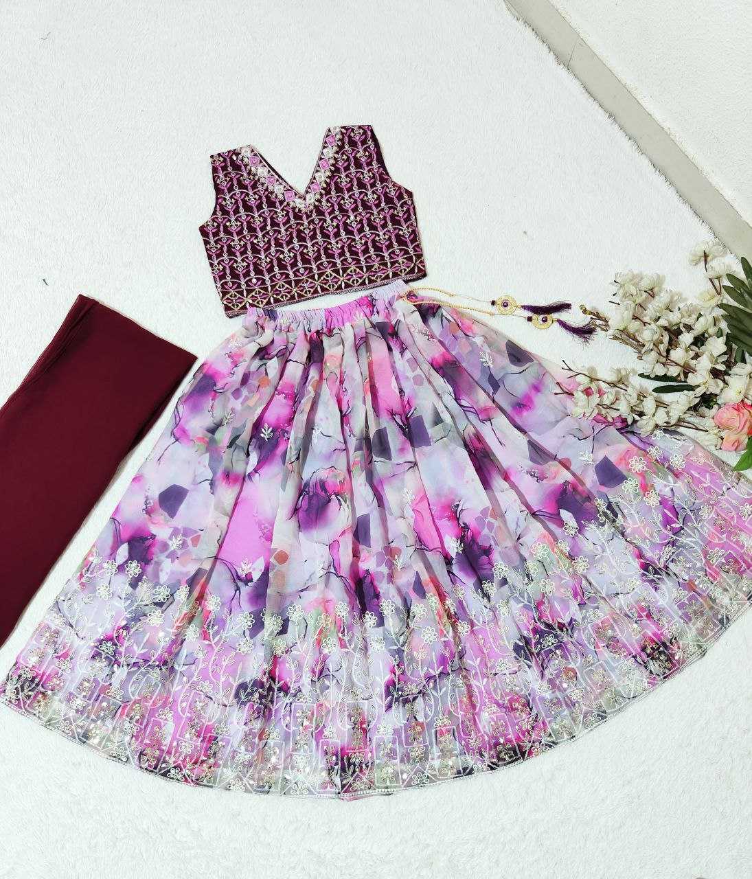 YNF FAUX GEORGETTE KESH168 MNT28 KIDS WEAR WHOLESALE KIDS LEHENGA KIDS ETHNIC WEAR KIDS TRADITIONAL OUTFITS KIDS LEHENGA CHOLI KIDS FESTIVE WEAR KIDS DIWALI CLOTHES  MANUFACTURER