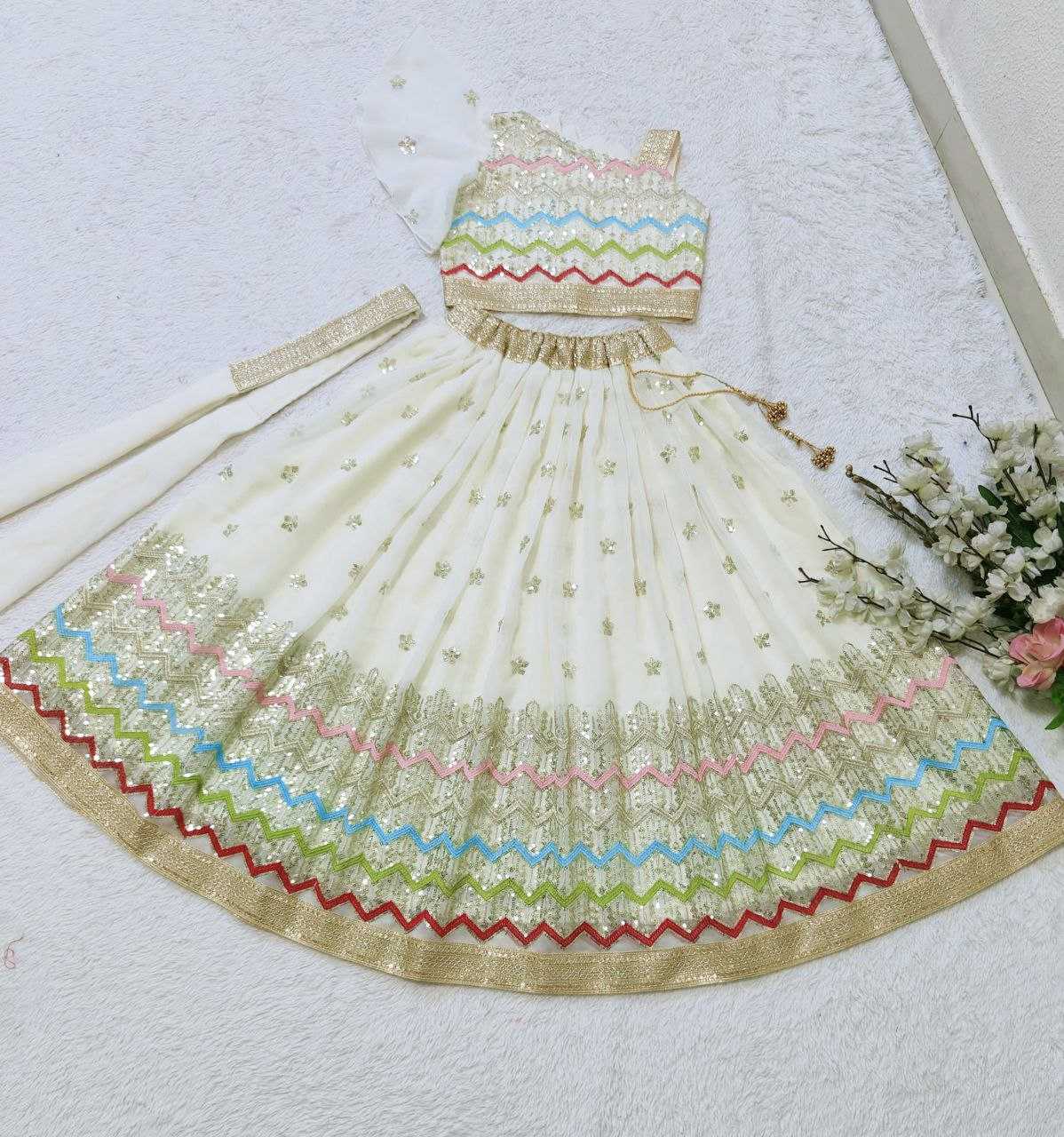 YNF FAUX GEORGETTE KESH168 MNT30 KIDS WEAR WHOLESALE KIDS LEHENGA KIDS TRADITIONAL OUTFITS KIDS LEHENGA CHOLI KIDS FESTIVE WEAR KIDS WEDDING OUTFITS MANUFACTURER