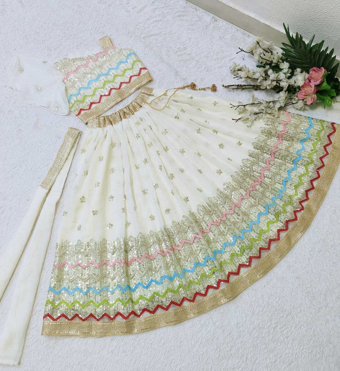 YNF FAUX GEORGETTE KESH168 MNT30 KIDS WEAR WHOLESALE KIDS LEHENGA KIDS TRADITIONAL OUTFITS KIDS LEHENGA CHOLI KIDS FESTIVE WEAR KIDS WEDDING OUTFITS MANUFACTURER