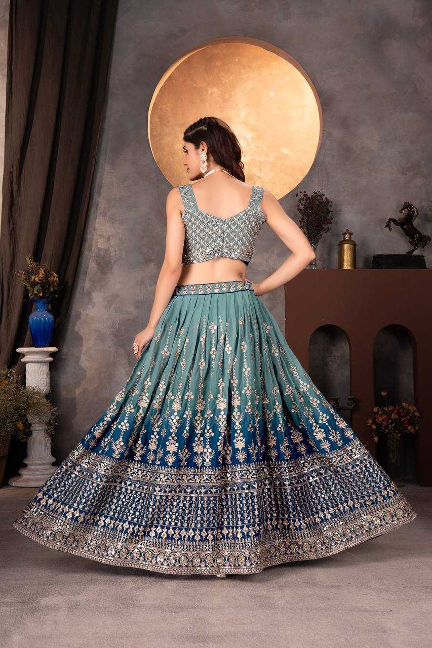 YNF FAUX GEORGETTE RIN114 9234 LEHENGAS WHOLESALE TRADITONAL WEDDING EMBROIDERED LEHENGAS MANUFACTURER