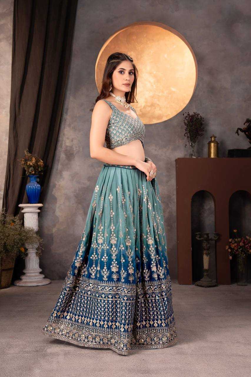 YNF FAUX GEORGETTE RIN114 9234 LEHENGAS WHOLESALE TRADITONAL WEDDING EMBROIDERED LEHENGAS MANUFACTURER