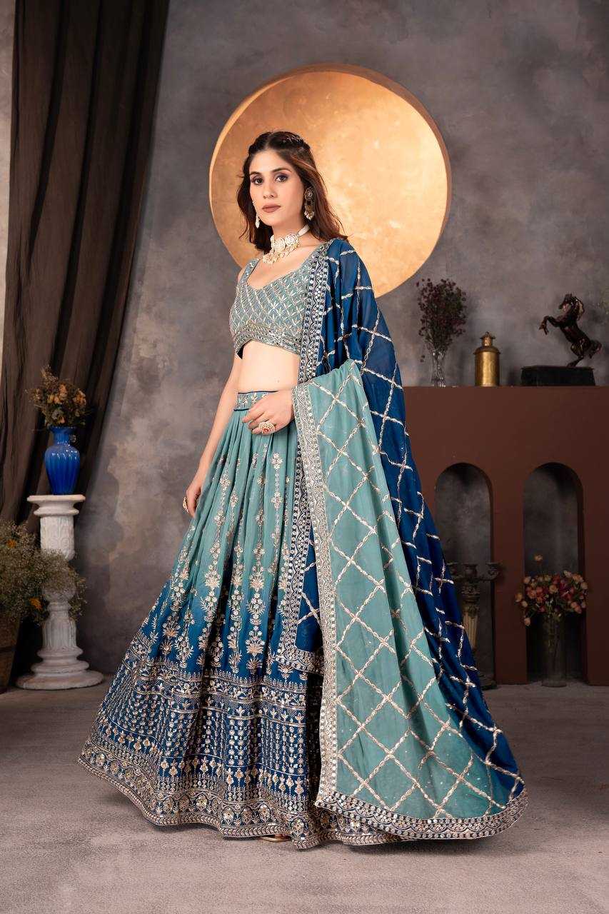 YNF FAUX GEORGETTE RIN114 9234 LEHENGAS WHOLESALE TRADITONAL WEDDING EMBROIDERED LEHENGAS MANUFACTURER