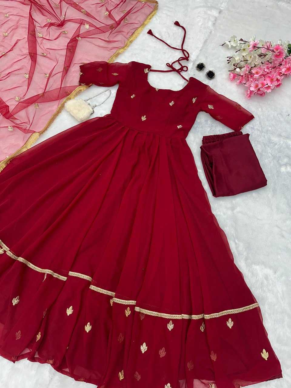 YNF KESH154 208 GOWNS WHOLESALE EMBROIDERY ANARKALI LONG WEDDING DIWALI COLLECTIONS GOWNS MANUFACTURER