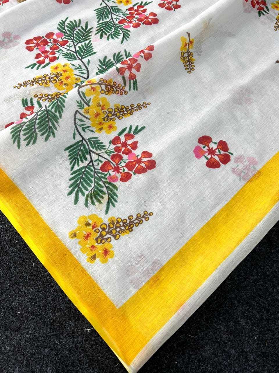 YNF LINEN KESH223 448 SAREES WHOLESALE PRINTED LADIES LINEN LIGHTWEIGHT SAREES MANUFACTURER