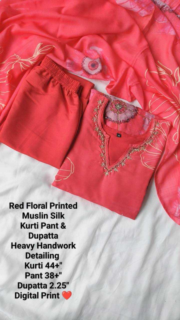 YNF MUSLIN SILK RIN131 KARWACHAUTH SUITS & DRESSES WHOLESALE LADIES PRINTED EMBROIDERED SILK LADIES SILK WEDDING SUITS MANUFACTURER