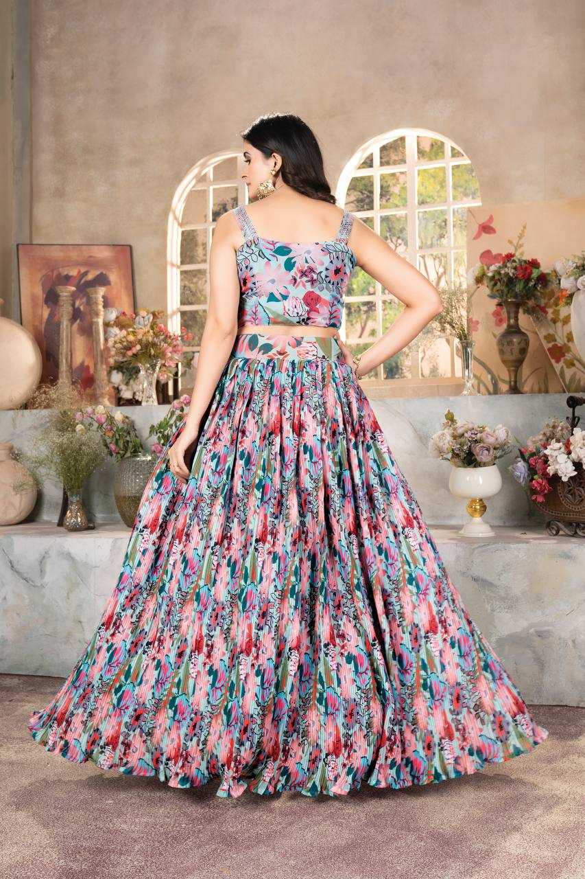 YNF ORGANZA RIN114 9235 LEHENGAS WHOLESALE FANCY PRINTED LEHENGAS  MANUFACTURER