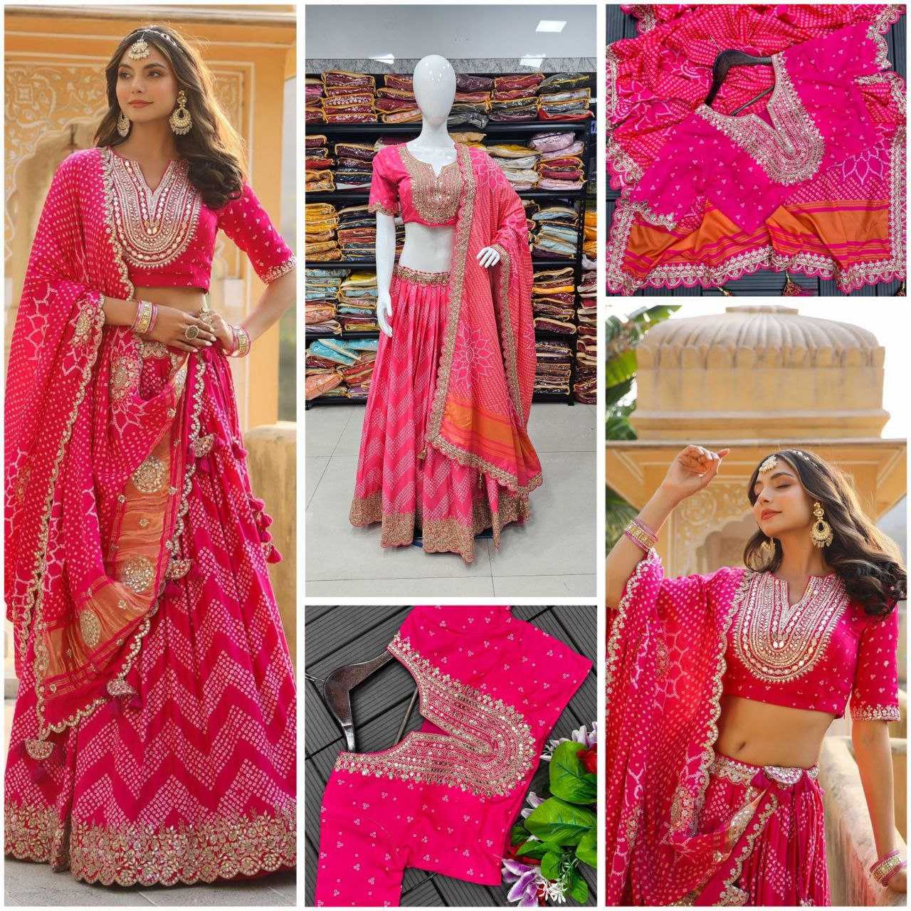 YNF PURE MASLIN SILK KESH176 111 LEHENGAS WHOLESALE SILK PRINTED EMBROIDERED LEHENGA WITH DUPATTA LEHENGA WITH BLOUSE PINK LEHENGAS MANUFACTURER