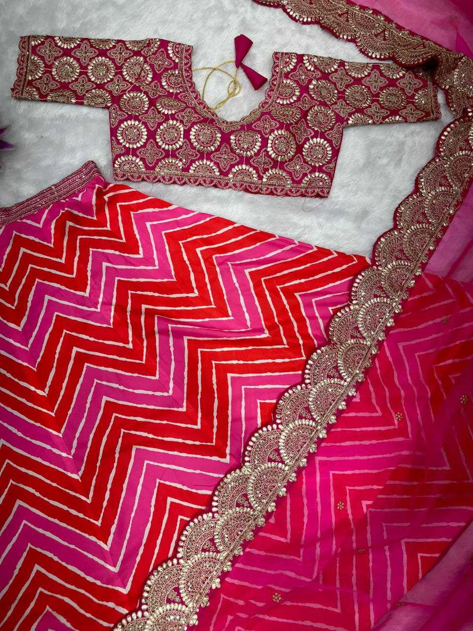 YNF PURE MASLIN SILK KESH176 90 LEHENGAS WHOLESALE SILK PRINTED EMBROIDERED LEHENGA WITH DUPATTA LEHENGA WITH BLOUSE PINK LEHENGAS MANUFACTURER