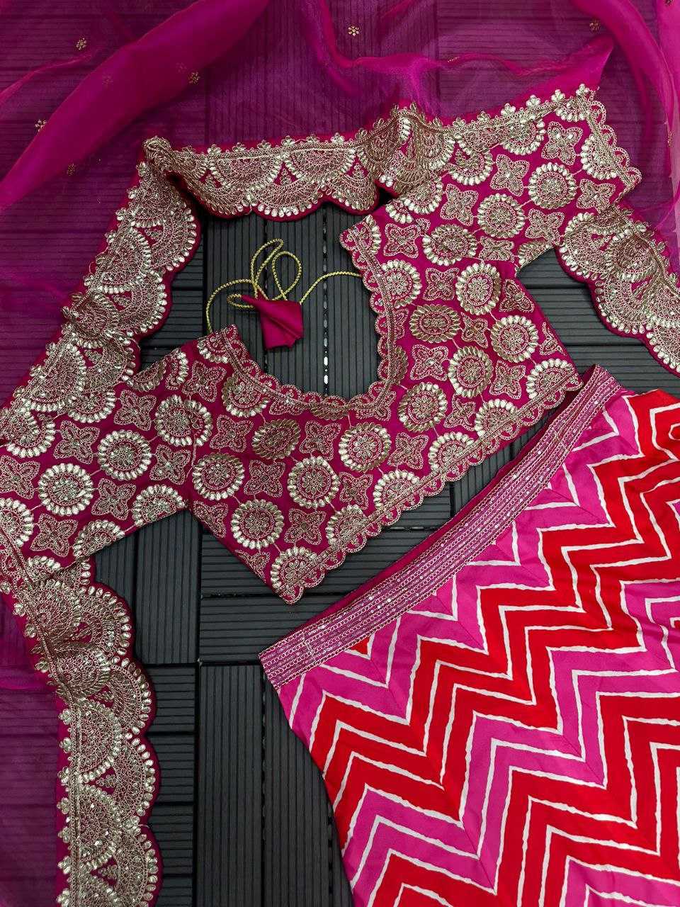 YNF PURE MASLIN SILK KESH176 90 LEHENGAS WHOLESALE SILK PRINTED EMBROIDERED LEHENGA WITH DUPATTA LEHENGA WITH BLOUSE PINK LEHENGAS MANUFACTURER