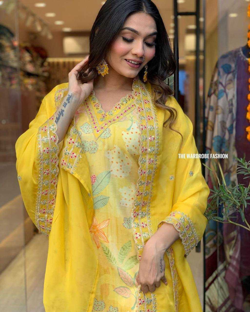 YNF PURE MASLIN SILK KESH211 LDY75 SUITS & DRESSES WHOLESALE PRINTED LADIES SILK LONG KURTIS YELLOW SALWAR SUITS MANUFACTURER