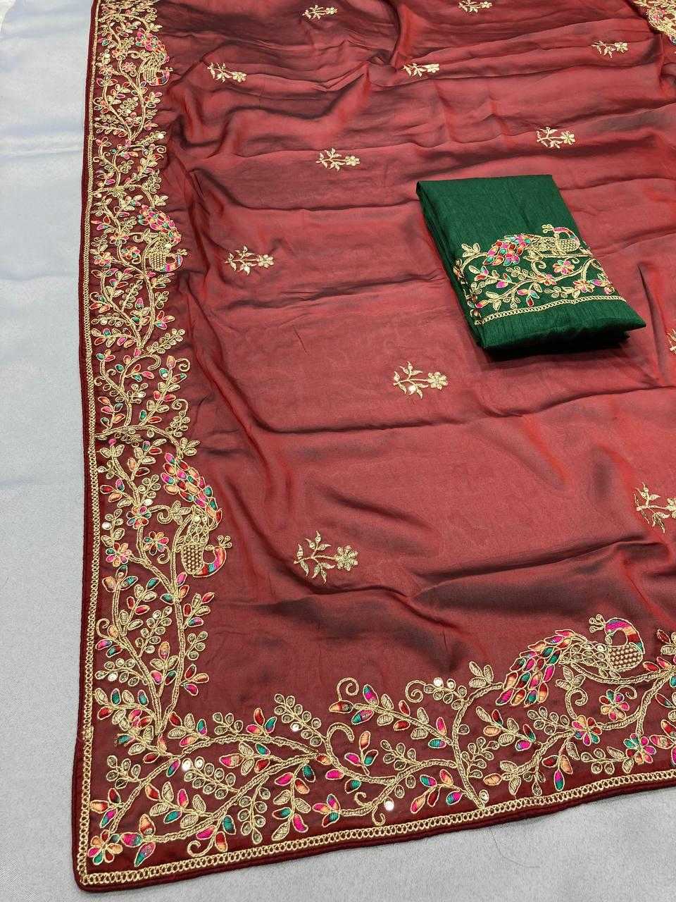 YNF RANGOLI SILK RIN188 Asopalav SAREES WHOLESALE DESIGNER WORK EMBROIDERED DIWALI COLLECTIONS WEDDING SAREES MANUFACTURER