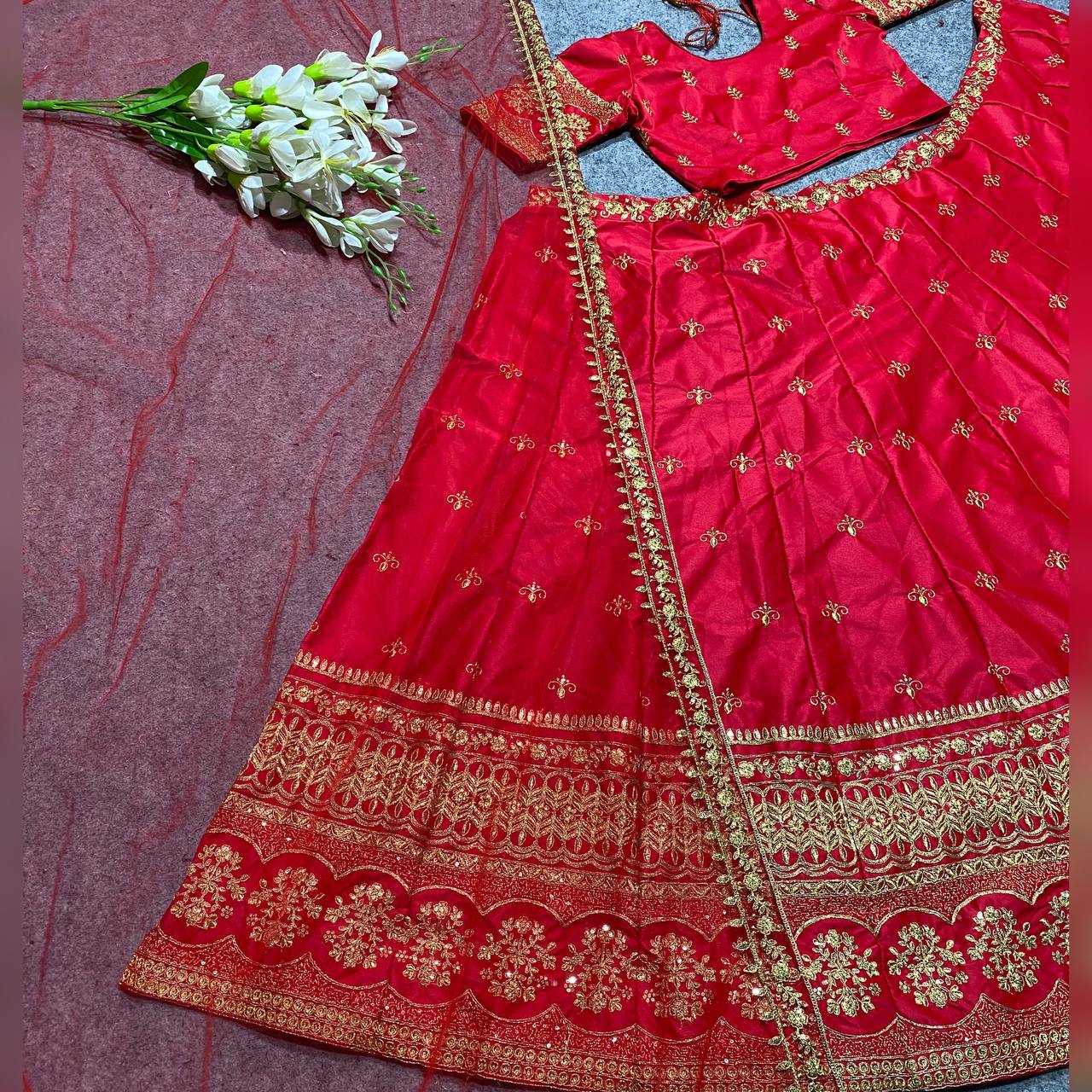 YNF SANTIN SILK KESH144 553 LEHENGAS WHOLESALE FANCY TRADITIONAL WEDDING LEHENGAS MANUFACTURER