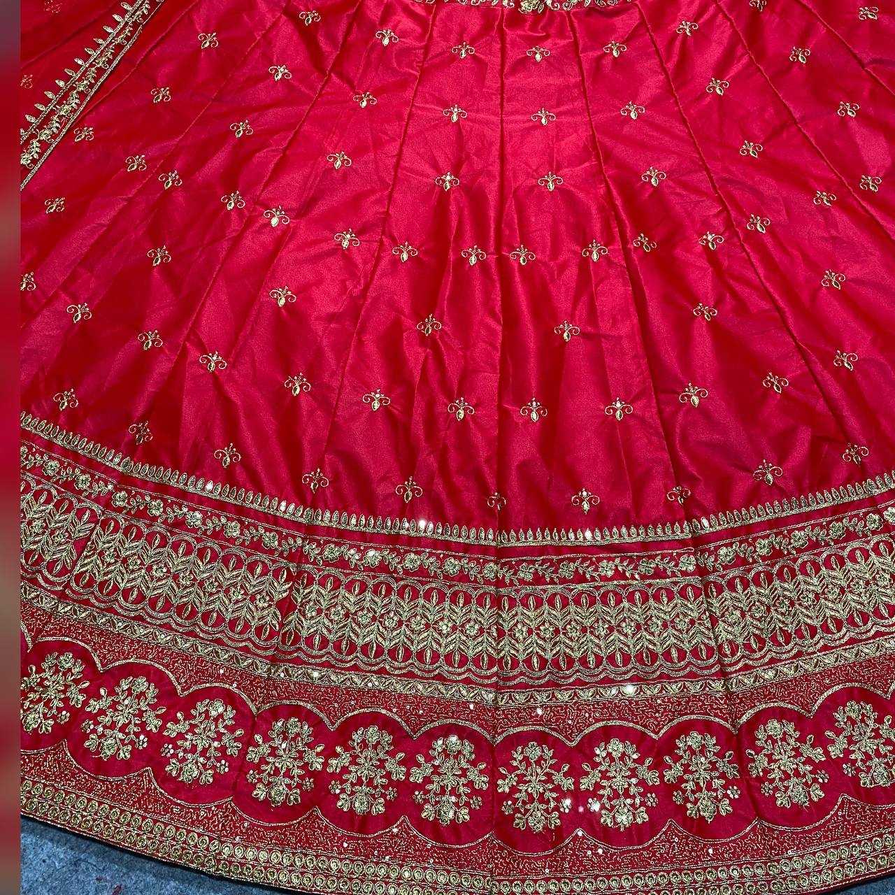 YNF SANTIN SILK KESH144 553 LEHENGAS WHOLESALE FANCY TRADITIONAL WEDDING LEHENGAS MANUFACTURER