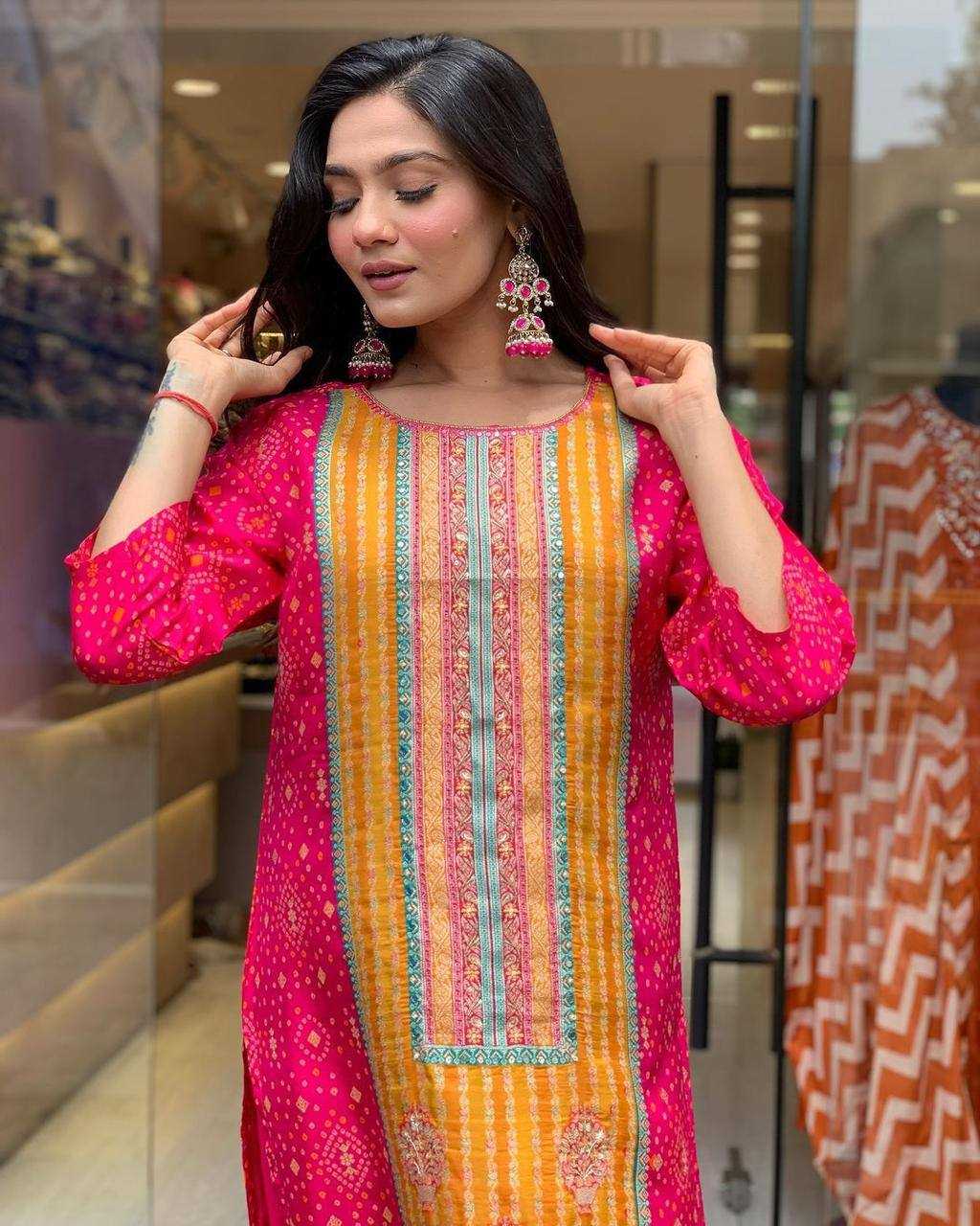 YNF SATIN KESH211 LDY94 SUITS & DRESSES WHOLESALE PRINTED EMBROIDERED LONG KURTIS STRAIGHT CUT PINK SALWAR SUITS MANUFACTURER