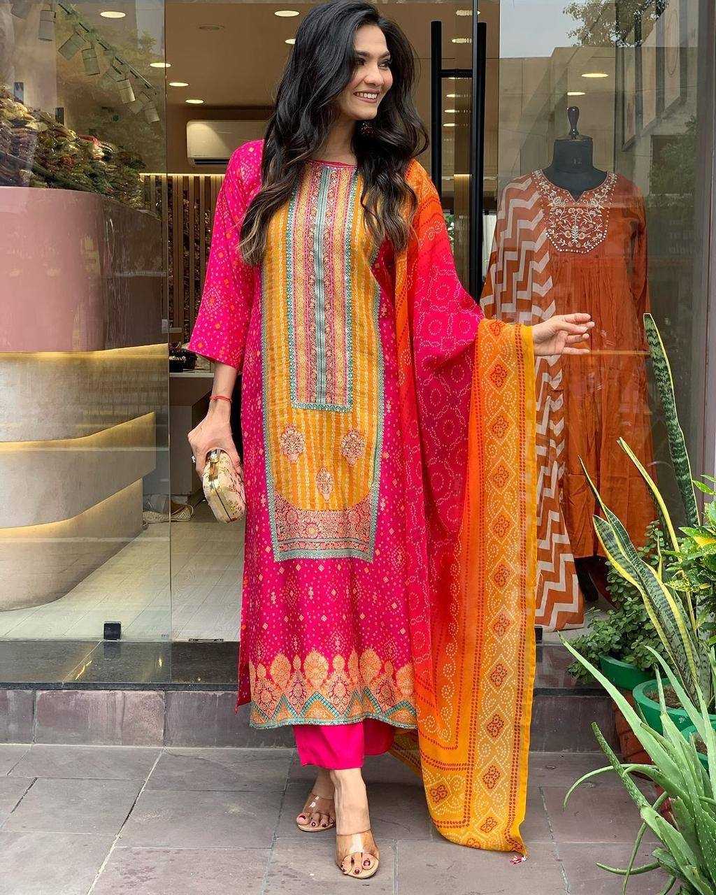 YNF SATIN KESH211 LDY94 SUITS & DRESSES WHOLESALE PRINTED EMBROIDERED LONG KURTIS STRAIGHT CUT PINK SALWAR SUITS MANUFACTURER