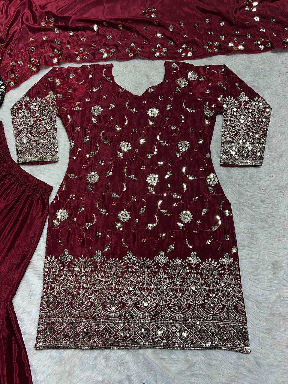 YNF SHINON SILK KESH146 5006 SUITS & DRESSES WHOLESALE SHARARA SALWAR EMBROIDERY LADIES SILK LADIES PARTY WEAR ZARI WORK SUITS  MANUFACTURER