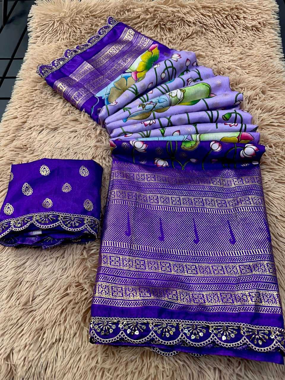 YNF SOFT DOLA KESH110 RADHA50 SAREES WHOLESALE PRINTED CUTWORK TRADITIONAL ZARI SAREES MANUFACTURER