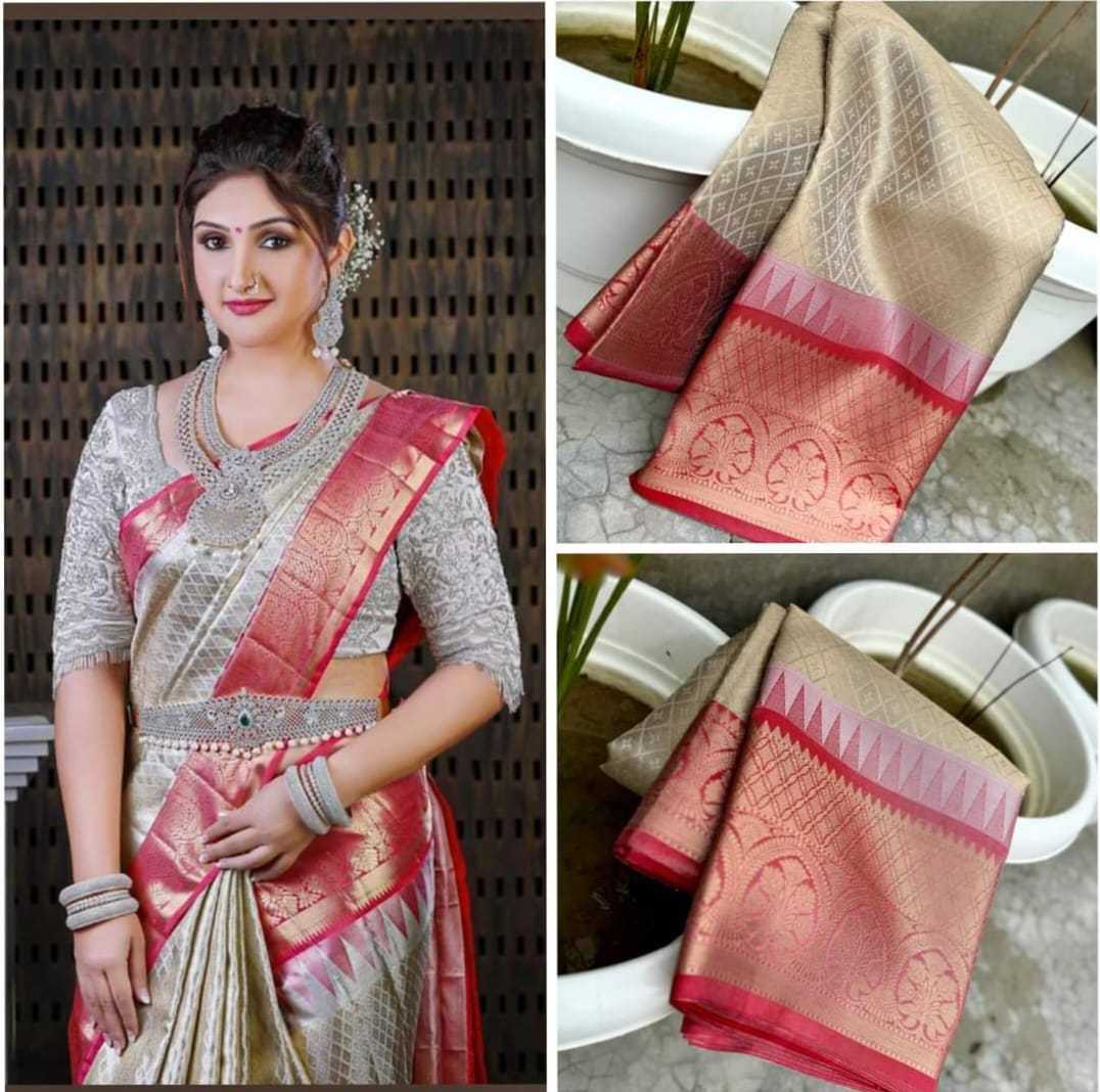 YNF TISSUE SILK RIN149 MKD130 SAREES WHOLESALE INDIAN TISSUE SILK ZARI BORDER SAREES MANUFACTURER