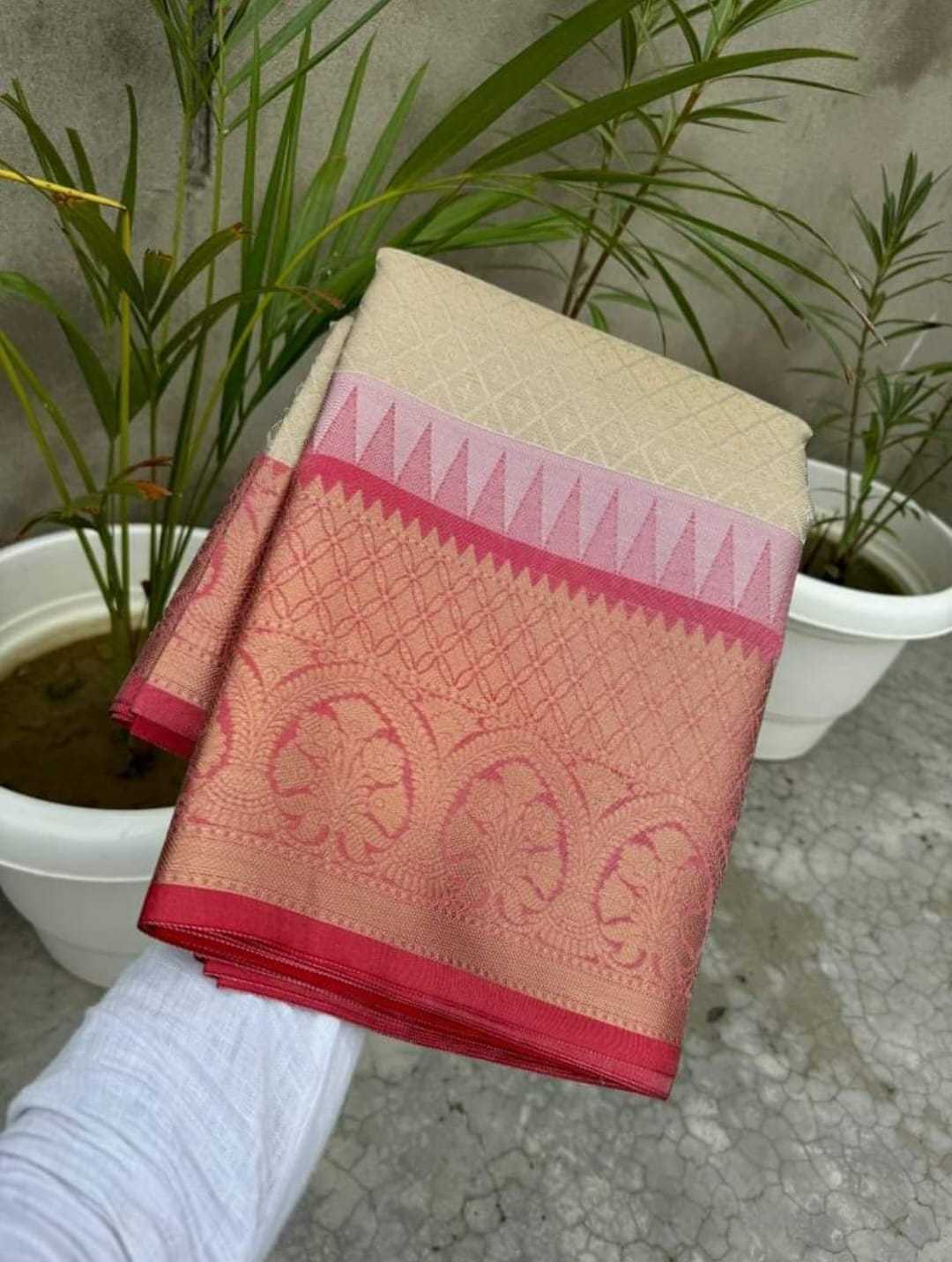 YNF TISSUE SILK RIN149 MKD130 SAREES WHOLESALE INDIAN TISSUE SILK ZARI BORDER SAREES MANUFACTURER