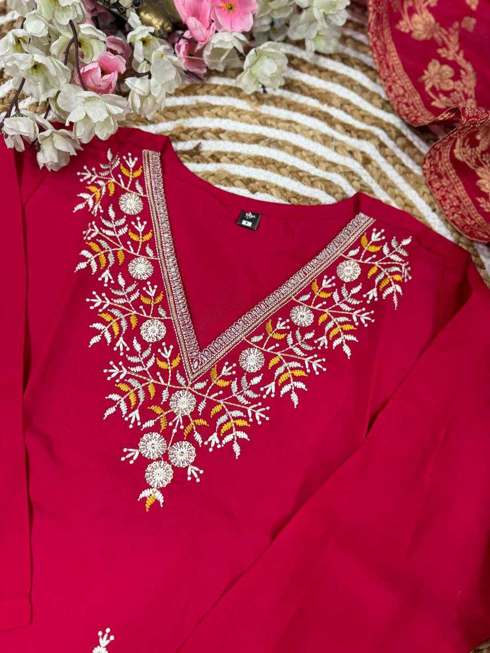 YNF VISCOSE CHANDERI RIN127 271 SUITS & DRESSES WHOLESALE LADIES DIWALI EMBROIDERY PARTY WEAR ZARI WORK SUITS MANUFACTURER