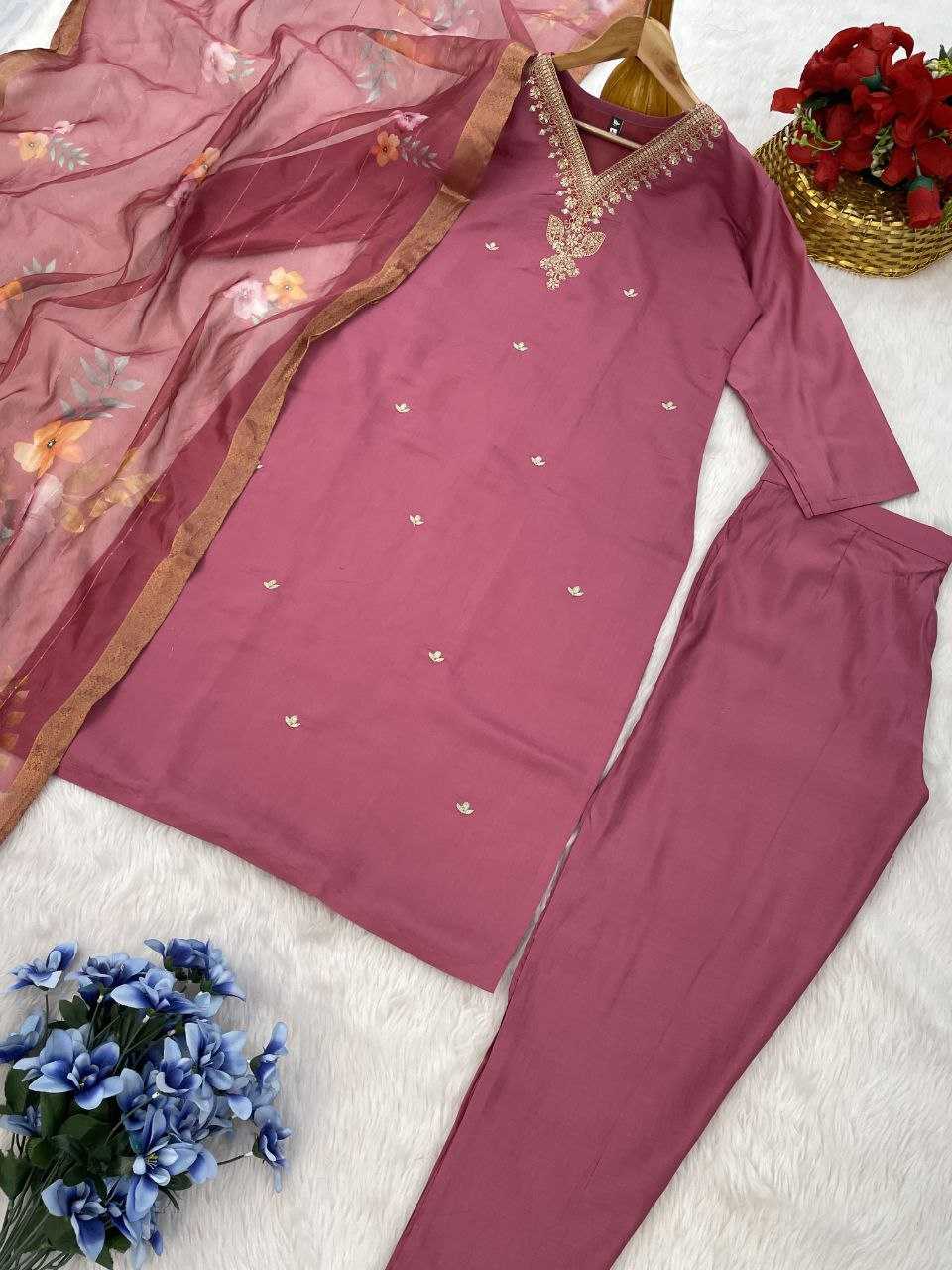 YNF VISCOSE CHANDERI RIN174 NIHARIKA SUITS & DRESSES WHOLESALE EMBROIDERY LADIES PARTY WEAR CHANDERI DIWALI COLLECTIONS SUITS MANUFACTURER