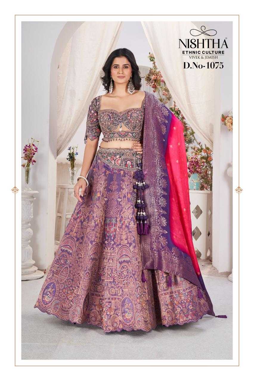 YNF ART SILK KESH113 Nishtha Bridal Vol 1 CLOTHING BRANDS WHOLESALE NISHTHA ETHNIC CULTURE LEHENGA MANUFACTURER