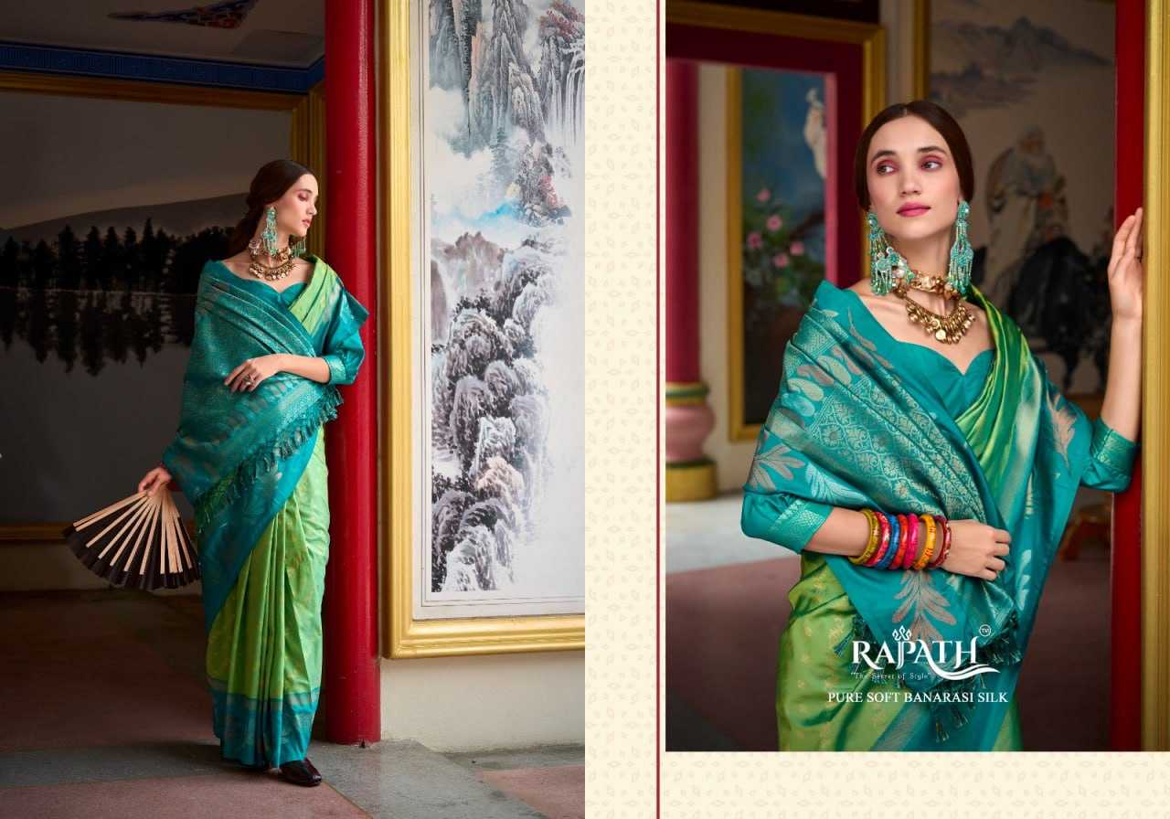 YNF BANARASI SOFT SILK KESH113 Leaf Silk CLOTHING BRANDS WHOLESALE RAJPATH SAREES MANUFACTURER