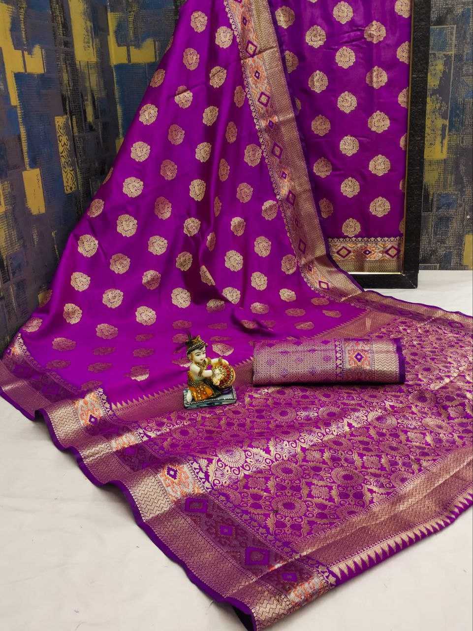 YNF BANARASI SOFT SILK KESH170  GUNJAN SILK SAREES WHOLESALE BANARASI SILK SOFT SILK ZARI BORDER SILK SAREES MANUFACTURER