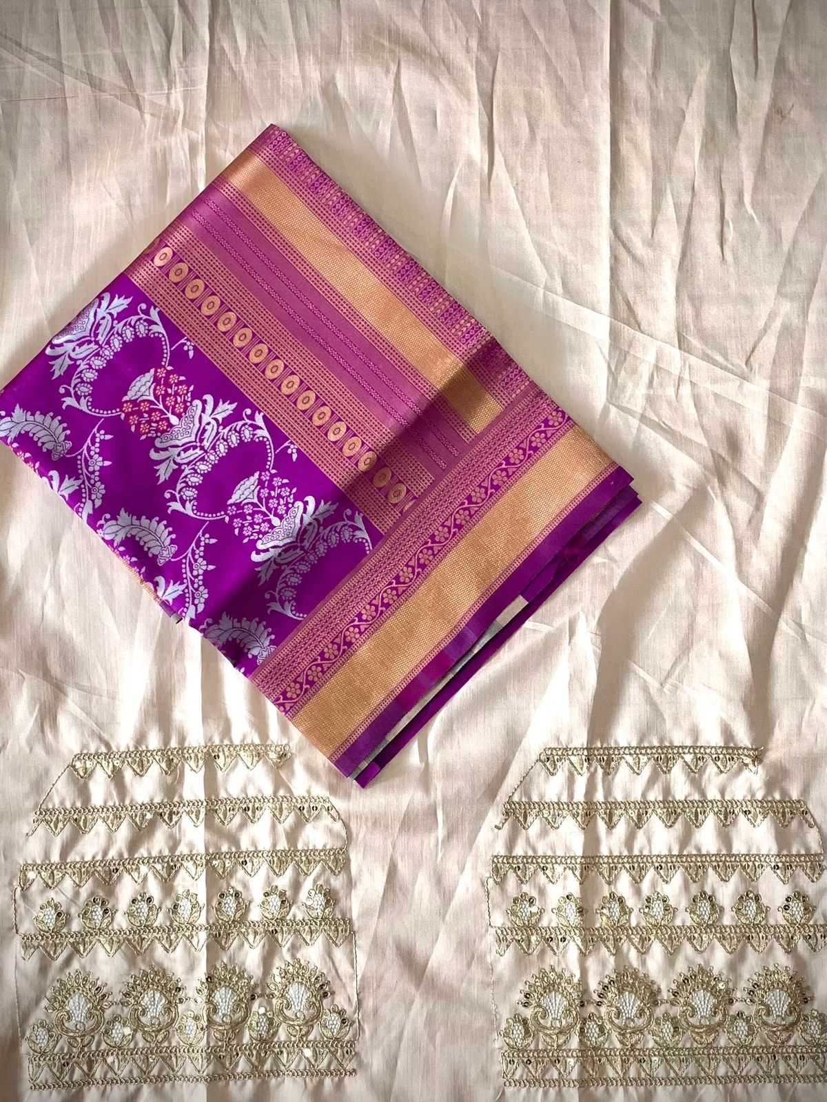 YNF BANARASI SOFT SILK RIN188 Roopam8 SILK SAREES WHOLESALE BANARASI SILK PURE ZARI SILK PURPLE SILK WEDDING OUTFITS SAREES MANUFACTURER