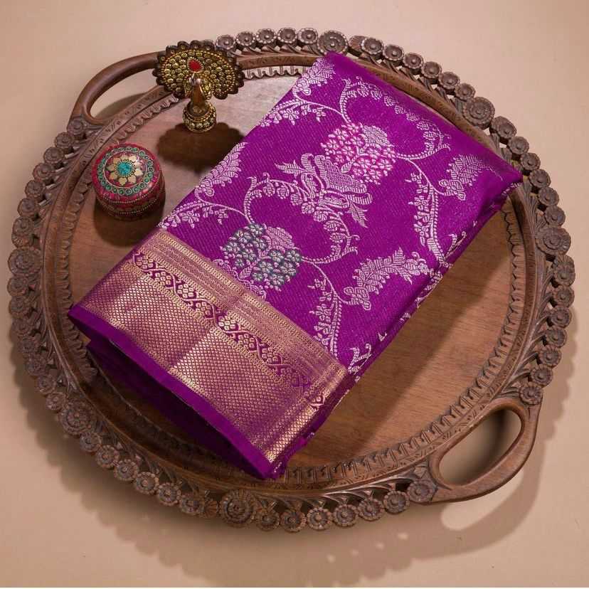 YNF BANARASI SOFT SILK RIN188 Roopam8 SILK SAREES WHOLESALE BANARASI SILK PURE ZARI SILK PURPLE SILK WEDDING OUTFITS SAREES MANUFACTURER