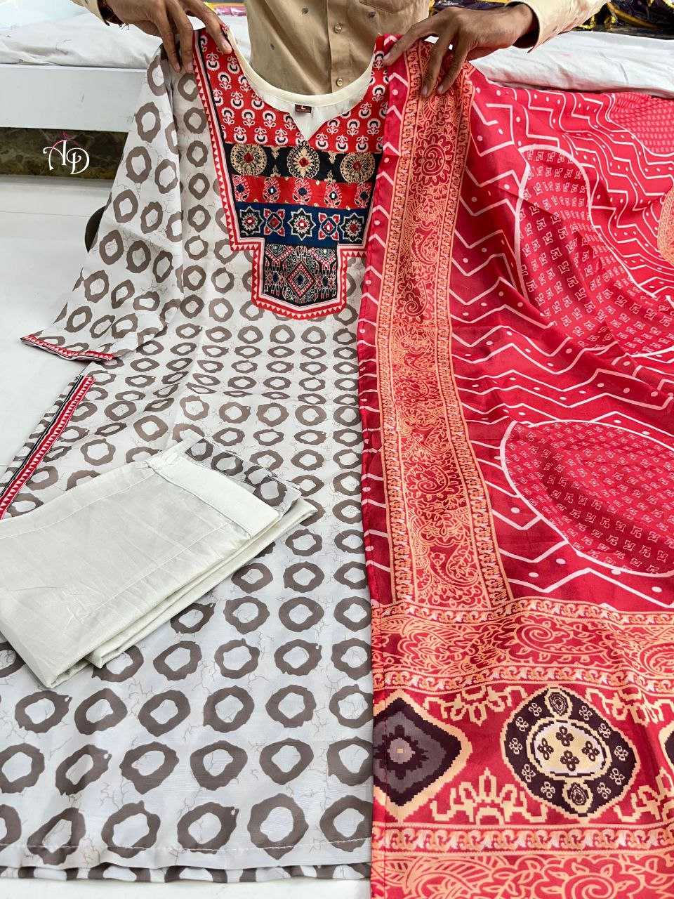 YNF CHANDERI SILK KESH209 BHC16 SUITS & DRESSES WHOLESALE PRINTED LONG KURTI CHANDERI SUIT MANUFACTURER