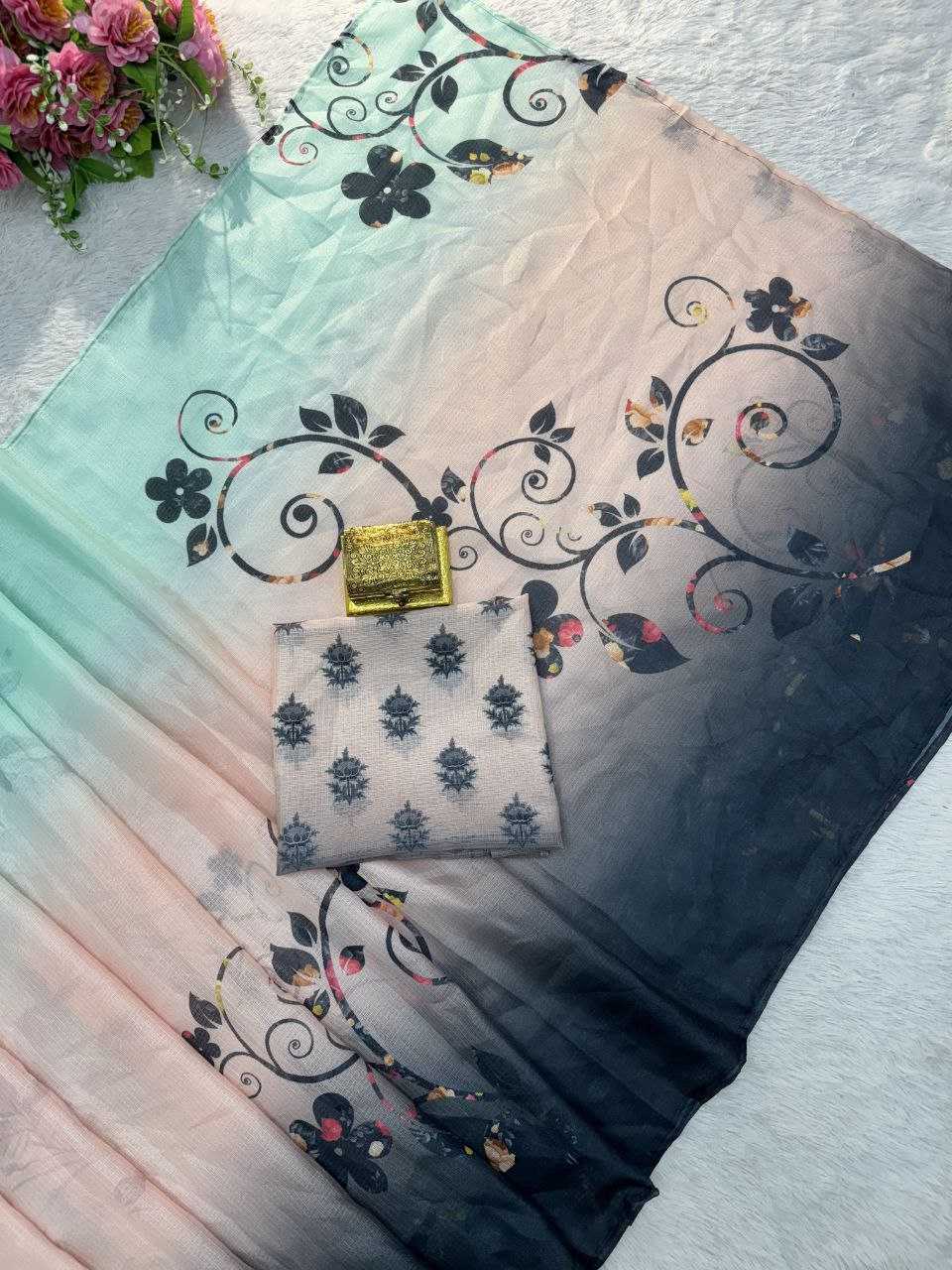 YNF CHEX SILK KESH188 9218 SAREES WHOLESALE PRINTED LADIES KALAMAKRI SILK SAREES MANUFACTURER