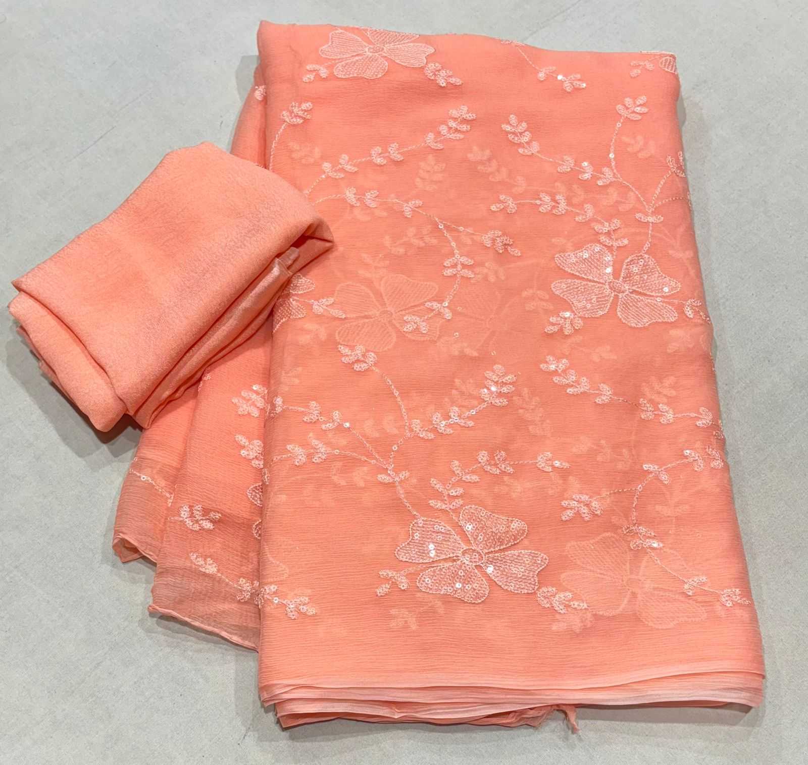 YNF CHIFFON RIN152 NSD64 SAREES WHOLESALE CHIFFON WORK EMBROIDERED SAREES MANUFACTURER