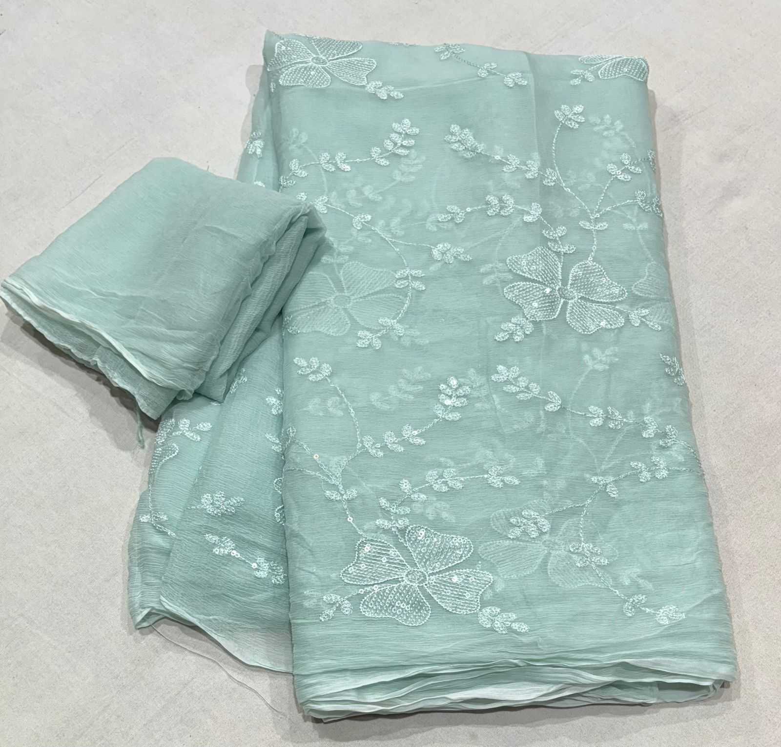 YNF CHIFFON RIN152 NSD64 SAREES WHOLESALE CHIFFON WORK EMBROIDERED SAREES MANUFACTURER