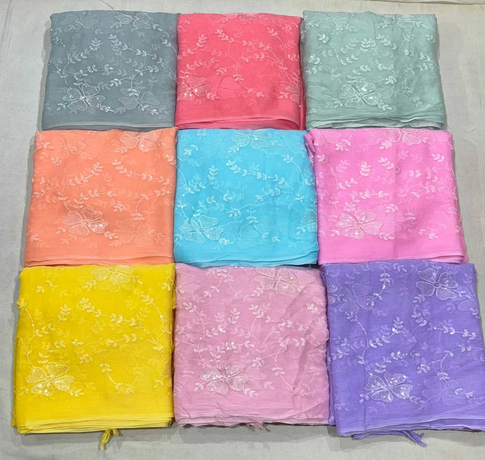 YNF CHIFFON RIN152 NSD64 SAREES WHOLESALE CHIFFON WORK EMBROIDERED SAREES MANUFACTURER