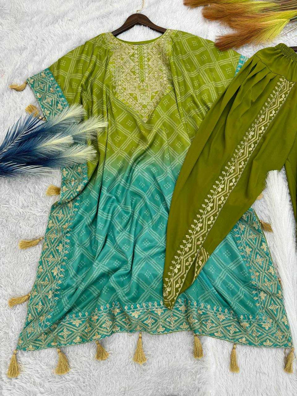 YNF CHINON SILK KESH228 564 SUITS & DRESSES WHOLESALE LADIES SILK DHOTI SALWAR EMBROIDERY KAFTAN SUITS MANUFACTURE