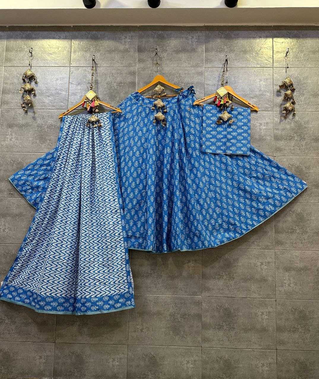 YNF COTTON CAMBRIC KESH179 AHB68 LEHENGAS WHOLESALE PRINTED CHANIYA CHOLI SIMPLE LEHENGAS MANUFACTURER