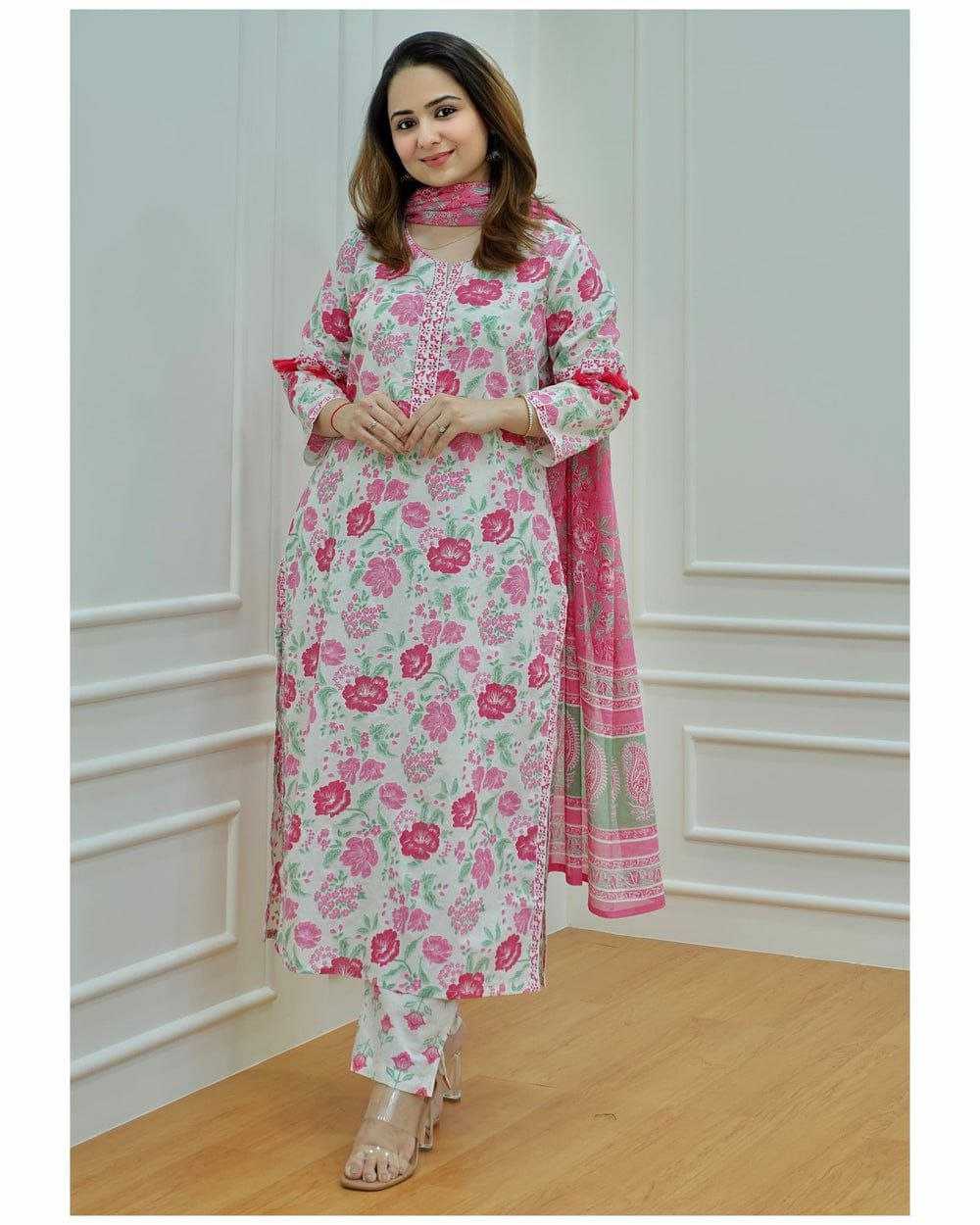 YNF COTTON KESH179 AHB70 SUITS & DREESES WHOLESALE LADIES PRINTED COTTON LONG KURTIS SUITS MANUFACTURER