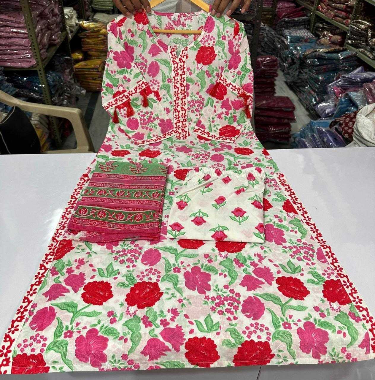 YNF COTTON KESH179 AHB70 SUITS & DREESES WHOLESALE LADIES PRINTED COTTON LONG KURTIS SUITS MANUFACTURER