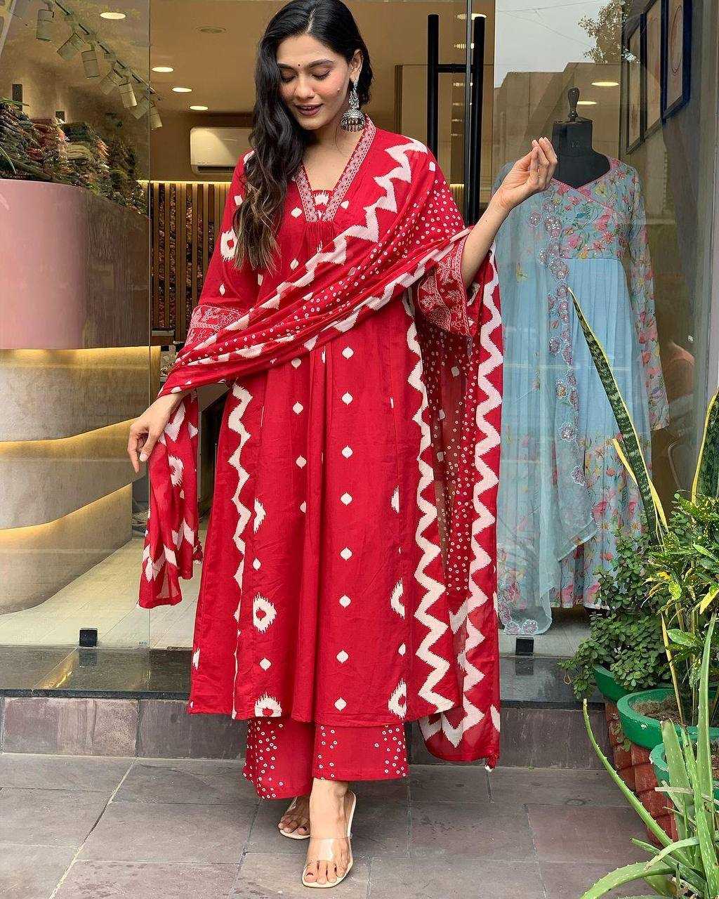 YNF COTTON KESH211 LDY100 SUITS & DRESSES WHOLESALE COTTON ANARKALI LADIES SUIT MANUFACTURER 