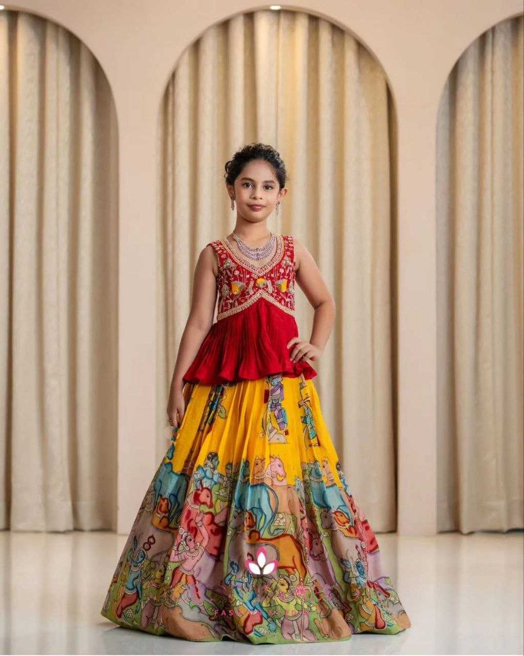 YNF FAUX GEORGETTE KESH168 MNT39 KIDS WEAR WHOLESALE KIDS LEHENGA KIDS TRADITIONAL OUTFITS KIDS LEHENGA CHOLI KIDS FESTIVE WEAR KIDS WEDDING OUTFITS MANUFACTURER