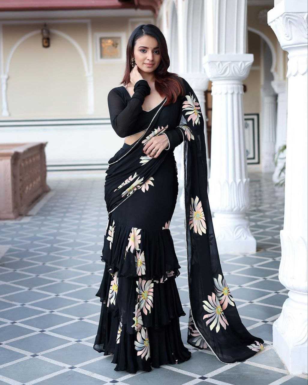 YNF FAUX GEORGETTE KESH188 9145 LEHENGAS SAREES WHOLESALE LEHENGA SAREES FANCY PRINTED GEORGETTE LEHENGAS MANUFACTURER