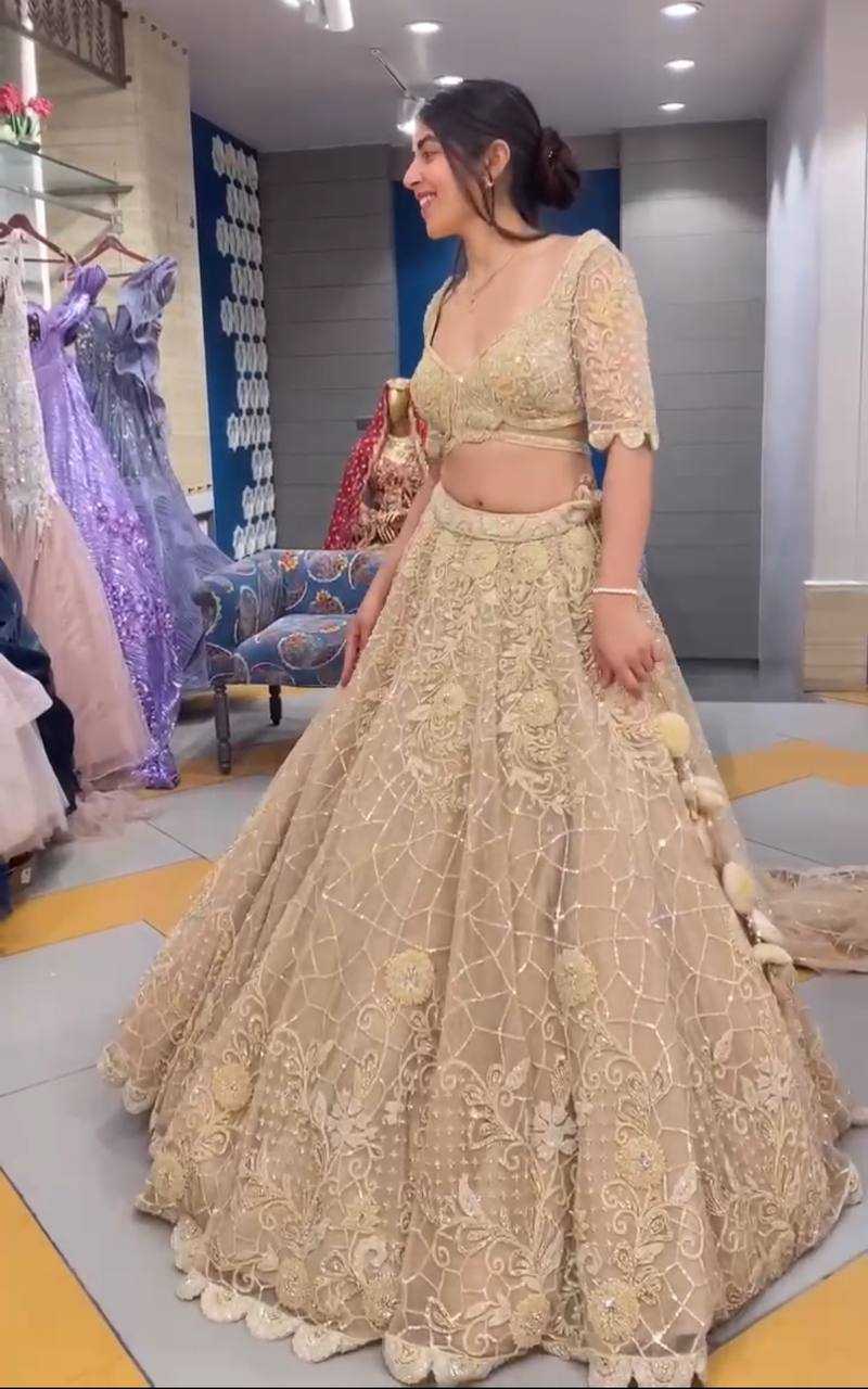 YNF FAUX GEORGETTE RIN108 1681 LEHENGAS WHOLESALE DESIGNER WEDDING BRIDAL LEHENGAS MANUFACTURER 