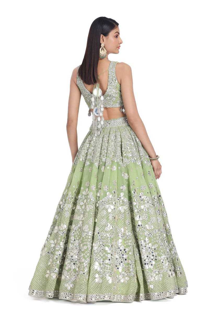 YNF FAUX GEORGETTE RIN121 1001 LEHENGAS WHOLESALE DESIGENR BRIDAL WEDDING GEORGETTE PECEPTION LEHENGAS MANUFACTURER