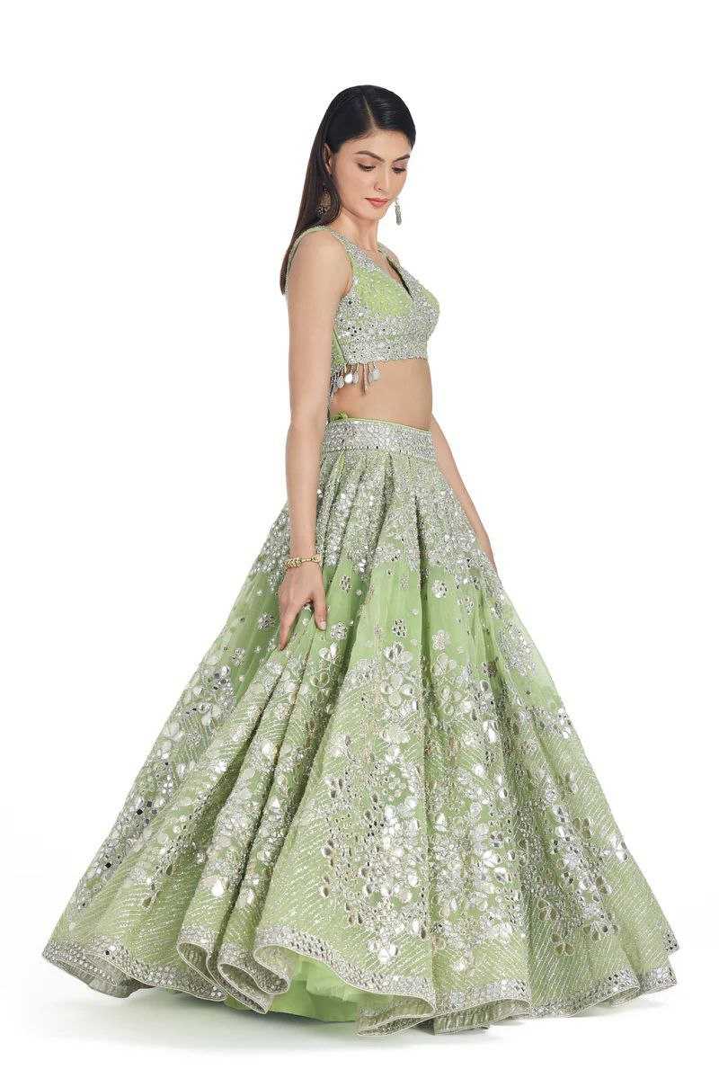 YNF FAUX GEORGETTE RIN121 1001 LEHENGAS WHOLESALE DESIGENR BRIDAL WEDDING GEORGETTE PECEPTION LEHENGAS MANUFACTURER