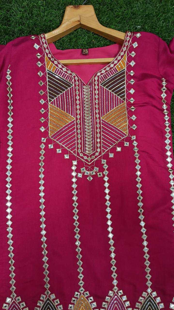 YNF HEAVY ROMAN SILK KESH164 G50 SUITS & DRESSES WHOLESALE EMBROIDERY LADIES SILK PINK SALWAR ANARKALI SUITS MANUFACTURE