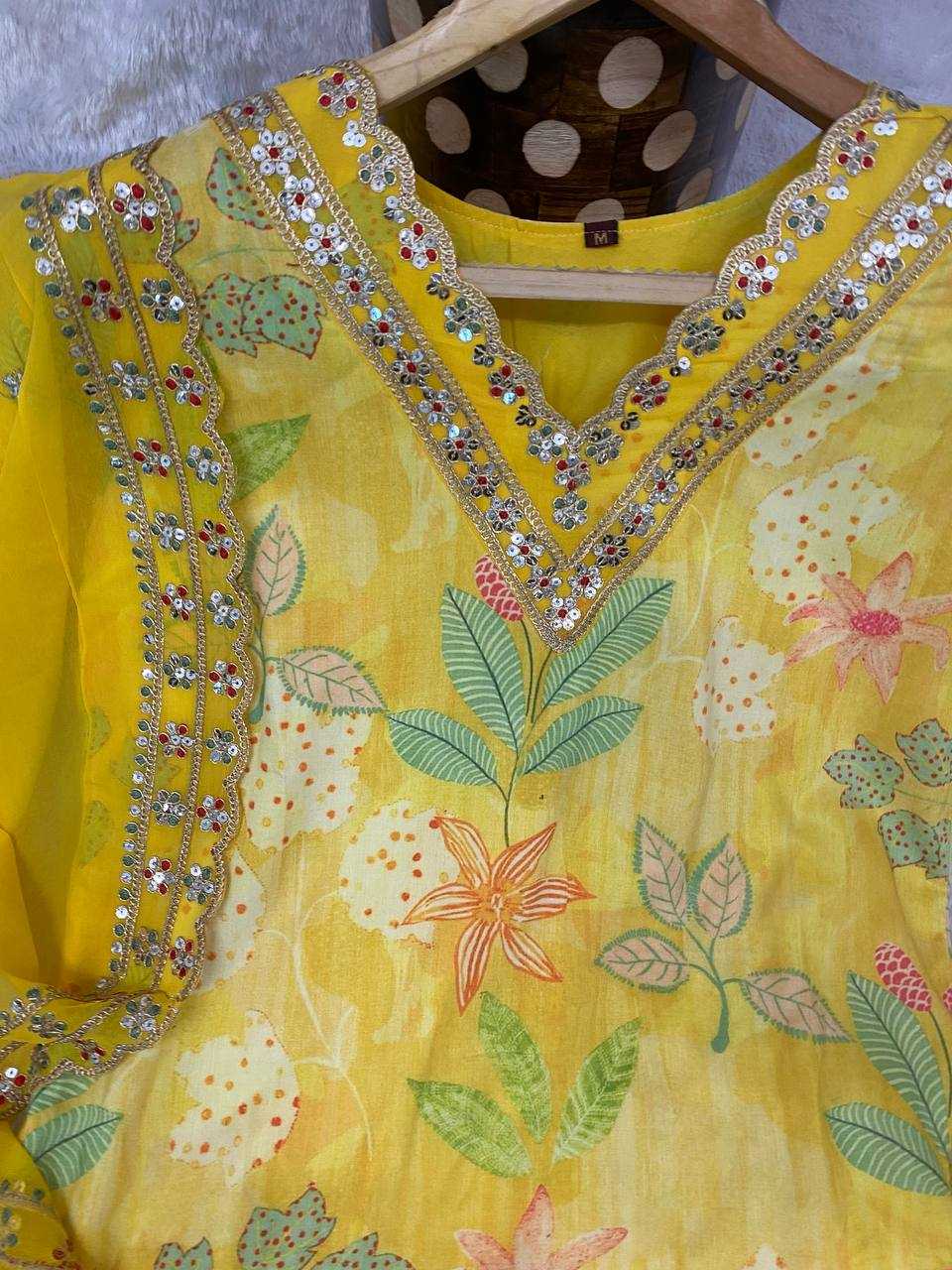 YNF MUSLIN KESH164 G60 SUITS & DRESSES WHOLESALE PRINTED LONG KURTI YELLOW SALWAR EMBROIDRY SUITS MANUFACTURE